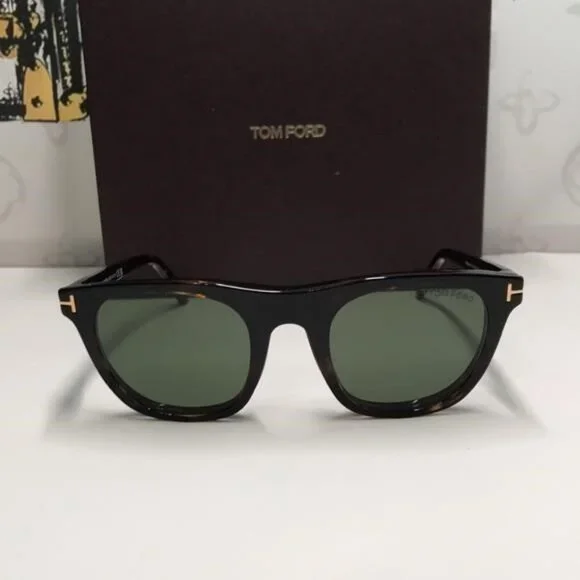 Tom Ford TF5895-B 052 Dark Havana Square Eyeglasses NEW